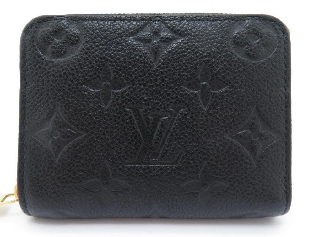LOUIS VUITTON Zippy Wallet Coin Empreinte Noir Black Wallet